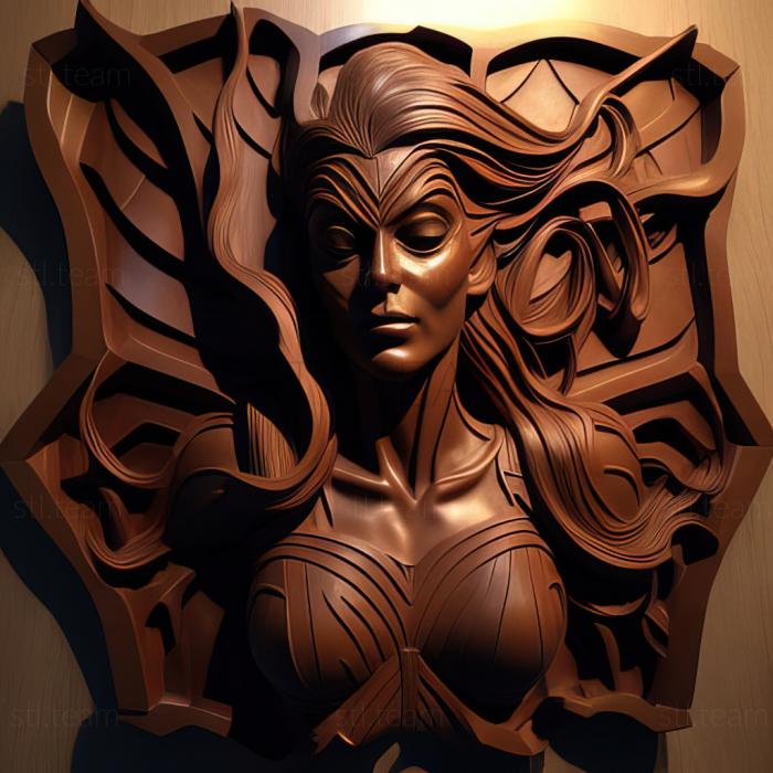 3D модель St Женщина-Паук Вселенная Marvel (STL)